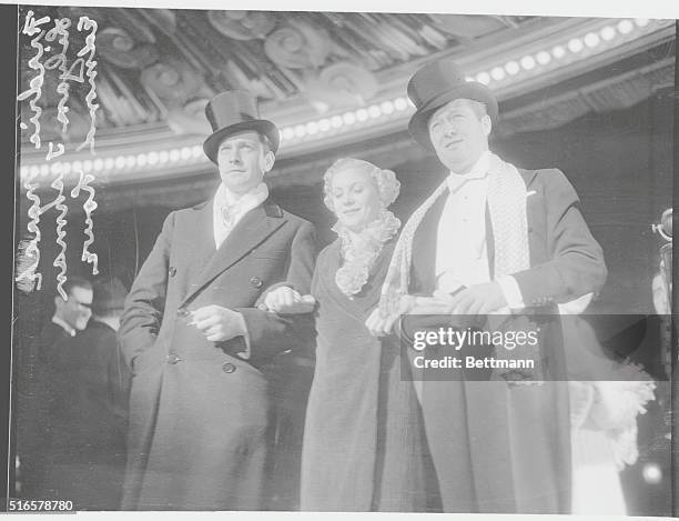 Stars at Movie Premiere. Fredric March Lilyan Tashman and her husband, Edmund Lowe, are seen here as they arrived for the premiere of The Kid From...