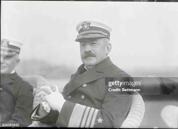 Admiral of the United States Navy, Admiral Frank Jack Fletcher poses in this closeup photo.