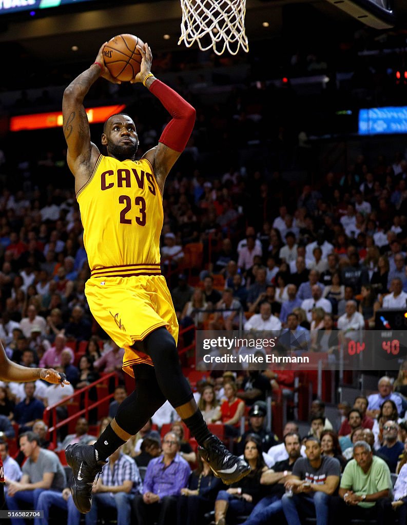 Cleveland Cavaliers v Miami Heat