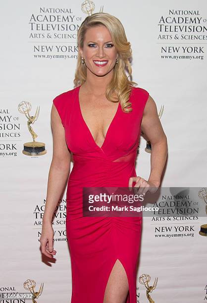 Personality Alice Gainer attends the 59th Annual New York Emmy Awards at the Marquis Times Square on March 19, 2016 in New York City.