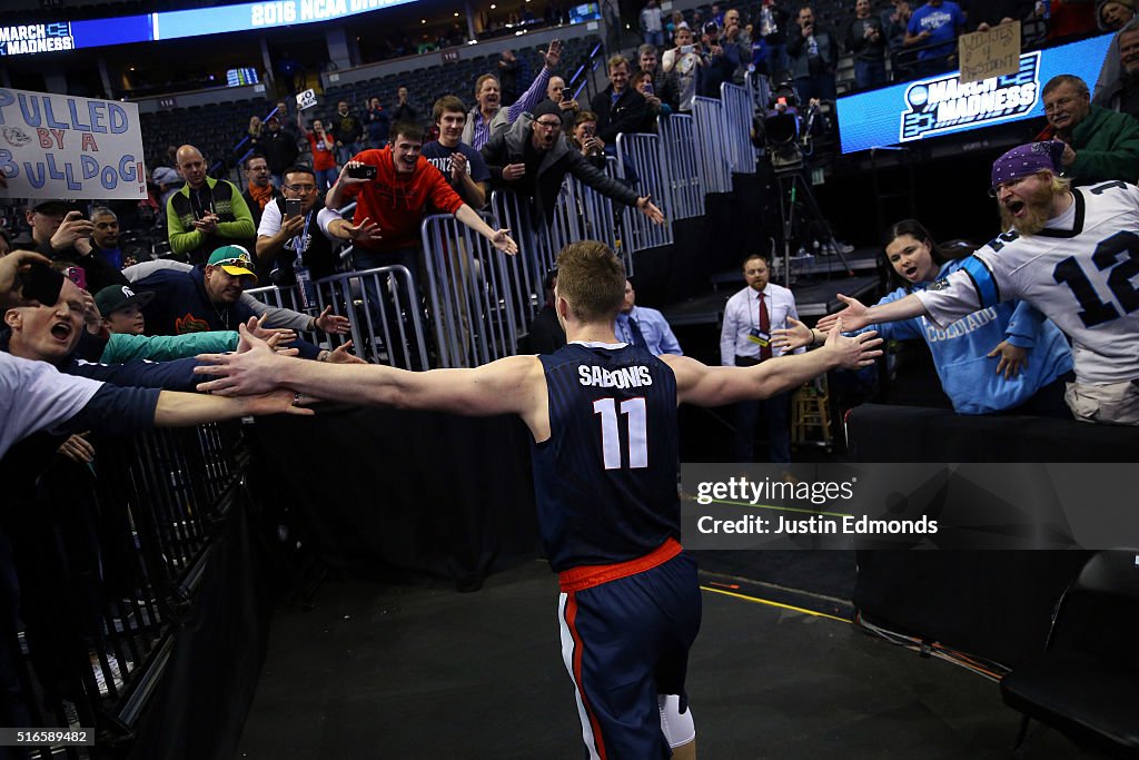 NCAA Basketball Tournament - Second Round - Gonzaga v Utah