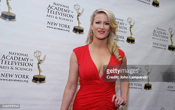 Alice Gainer attends 59th Annual New York Emmy Awards at Marriott Marquis Times Square on March 19, 2016 in New York City.