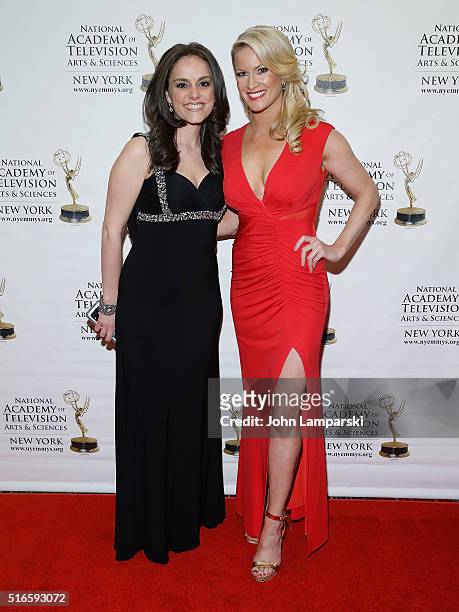 Andrea Grymes and Alice Gainer attends 59th Annual New York Emmy Awards at Marriott Marquis Times Square on March 19, 2016 in New York City.