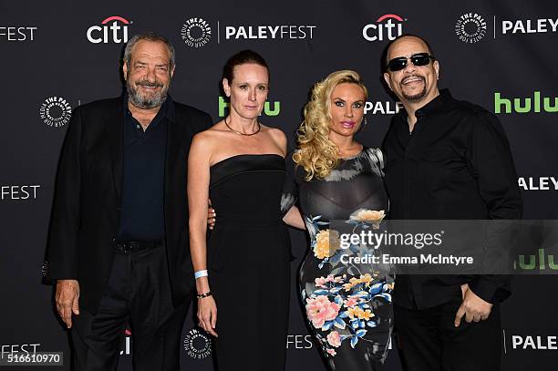 Creator/Executive Producer Dick Wolf, Noelle Lippman, Coco, and actor/rapper Ice-T arrive at The Paley Center For Media's 33rd Annual PaleyFest Los...