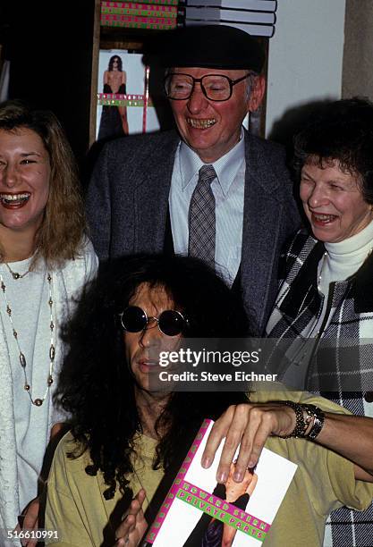 Alison Berns Stern, Howard Stern, Ray Stern, and Ban Stern at Private Parts book signing at Barnes and Noble, New York, October 14, 1993.