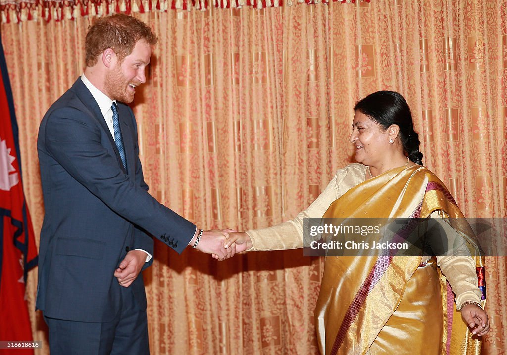 Prince Harry Visits Nepal - Day 2