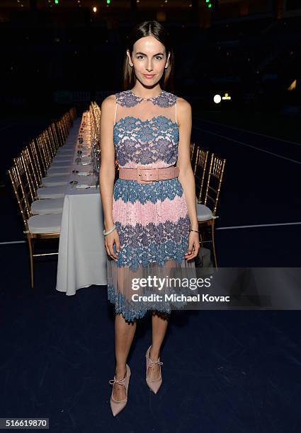 Actress Camilla Belle attends The Moet and Chandon Inaugural "Holding Court" Dinner at The 2016 BNP Paribas Open on March 19, 2016 in Indian Wells,...