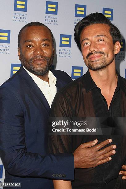 Producer Lee Daniels and stylist Jahil Fisher attend the 7th Annual Unstoppable Foundation Gala held at the JW Marriott Los Angeles at L.A. LIVE on...