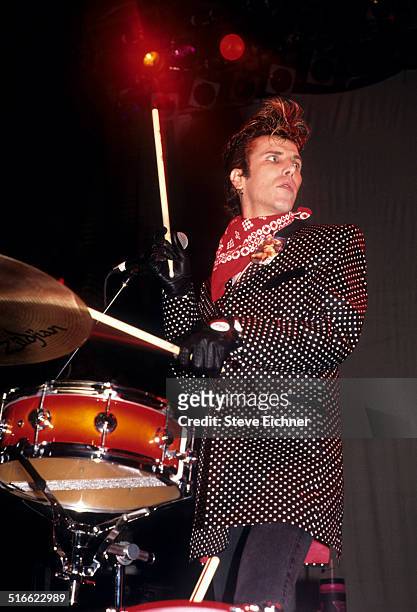 James McDonnell of the Stray Cats performs at the Ritz, New York, July 24, 1992.