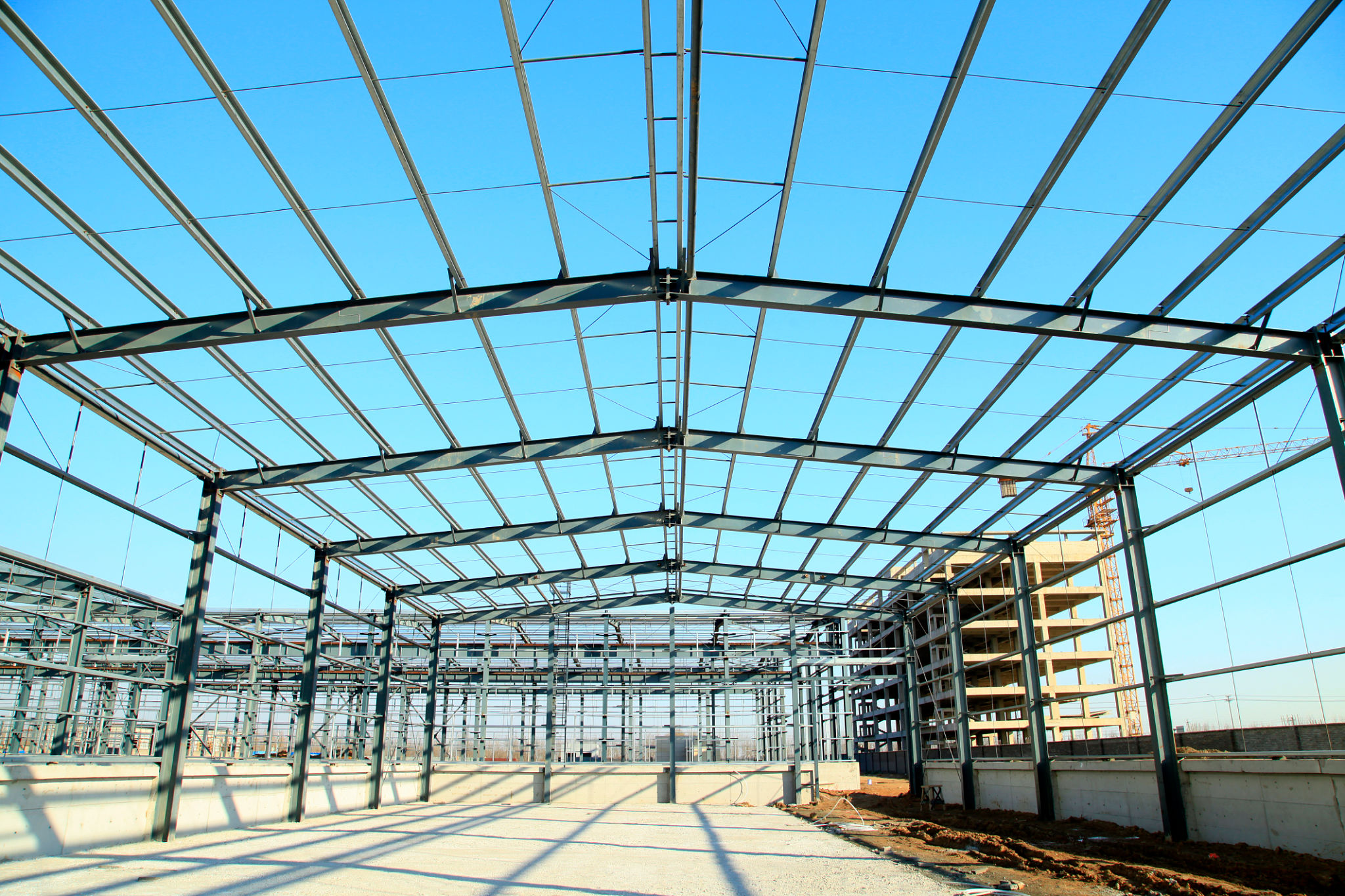 Steel frame structure Steel frame structure