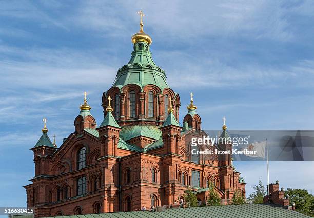 uspenski russian cathedral helsinki, finland - helsinki stock pictures, royalty-free photos & images