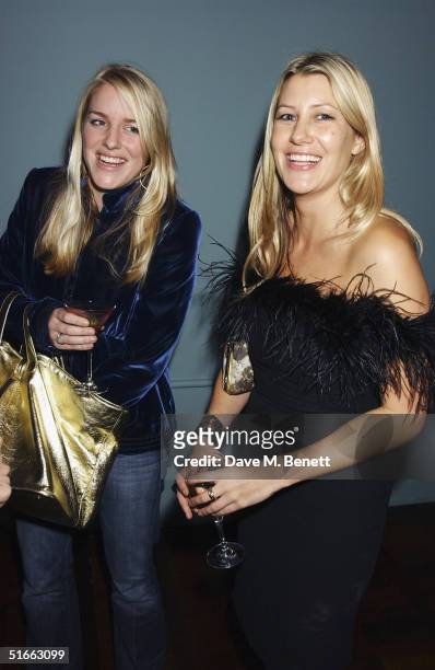 Laura Parker Bowles and Harpers & Queen writer Sara Buys attend the party celebrating the launch of Tom Parker-Bowles new book " E Is For Eating" at...