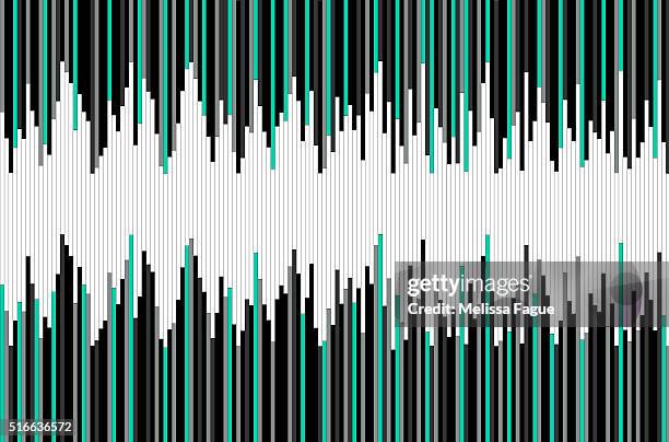 ilustraciones, imágenes clip art, dibujos animados e iconos de stock de frequency line illustration: colored thin lines offset in wave pattern - wilmington delaware