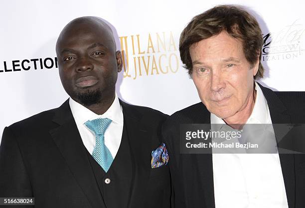 Dr. Michael Obeng and Mark B. Barron arrive at R.E.S.T.O.R.E: The Foundation For Reconstructive Surgery Charity Event on March 19, 2016 in Los...