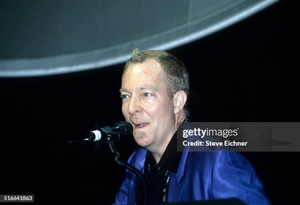 Fred Schneider of the B-52's perform at the Obie awards at Limelight, New York, June 1, 1996.