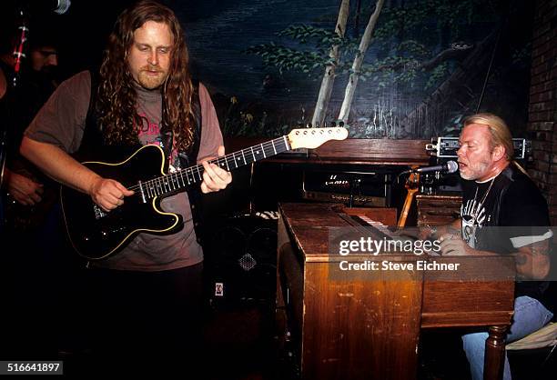 Warren Haynes and Gregg Allman of the Allman Brothers at Wetlands Preserve, New York, August 30, 1992.