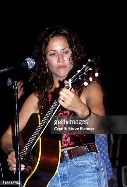 Sheryl Crow performs at Irving Plaza, New York, September 16, 1993.