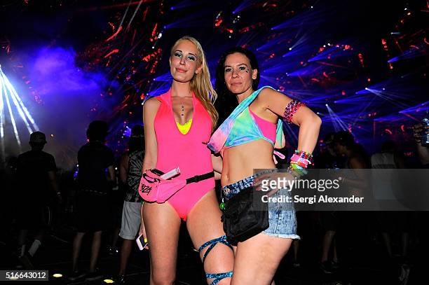 Guests attend the Ultra Music Festival 2016 on March 19, 2016 in Miami, Florida.