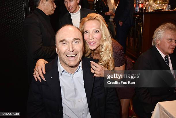 Philippe Streiff and Sylvie Elias attend "Springtime Celebration Party" : Hosted by "Les Amis d'Ismail" in Salons of the Maxime's Boat on March 19,...