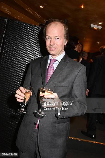 Louis de Causans attends "Springtime Celebration Party" : Hosted by "Les Amis d'Ismail" in Salons of the Maxime's Boat on March 19, 2016 in Paris,...