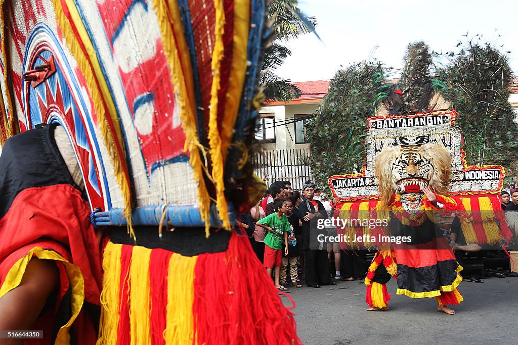 Traditional Dance 'Reog Ponorogo' Held In Indonesia