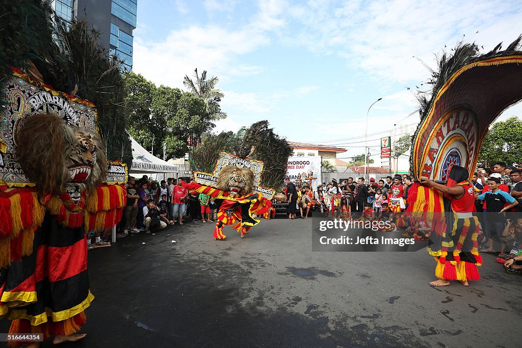 Traditional Dance 'Reog Ponorogo' Held In Indonesia