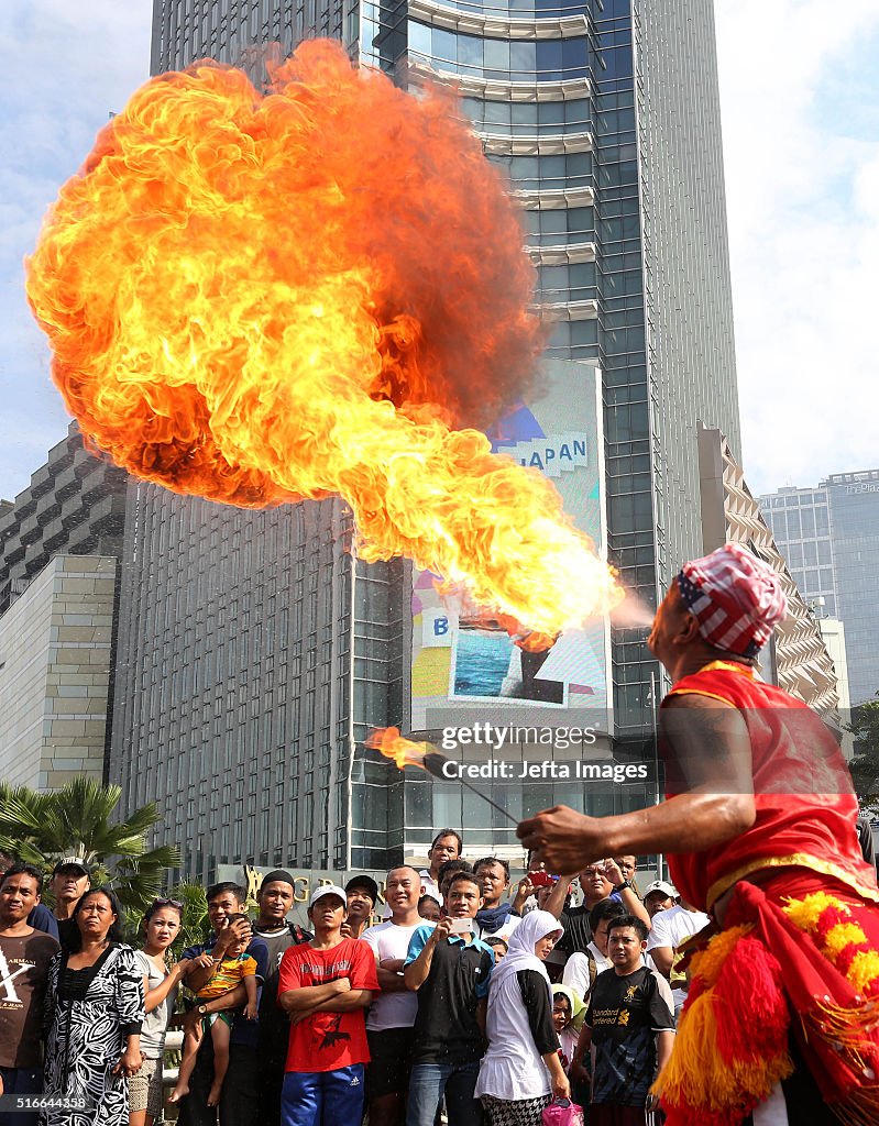 Traditional Dance 'Reog Ponorogo' Held In Indonesia