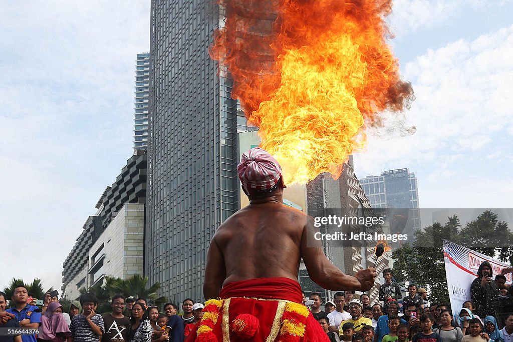 Traditional Dance 'Reog Ponorogo' Held In Indonesia