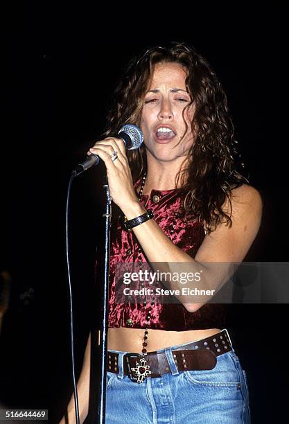 Sheryl Crow performs at Irving Plaza, New York, September 16, 1993.