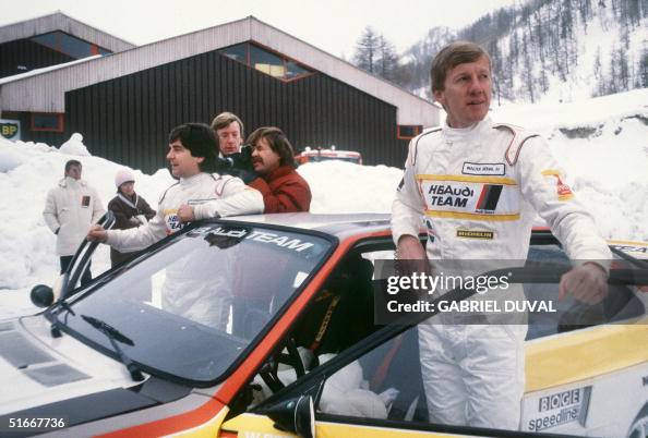 Walter Rhol Car West-German rally car driver Walter Rohrl and his teammate Christian ...