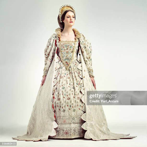 royal dignity - tudor women stock pictures, royalty-free photos & images