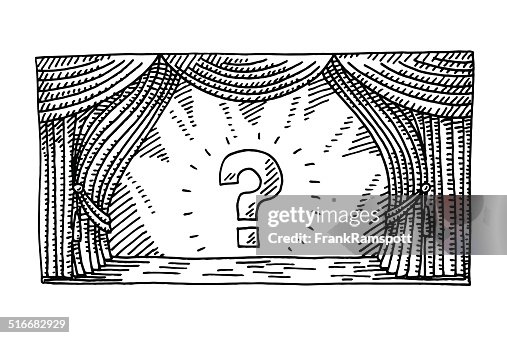 Stage Spotlight Question Mark Drawing Stage Spotlight Question Mark Drawing
