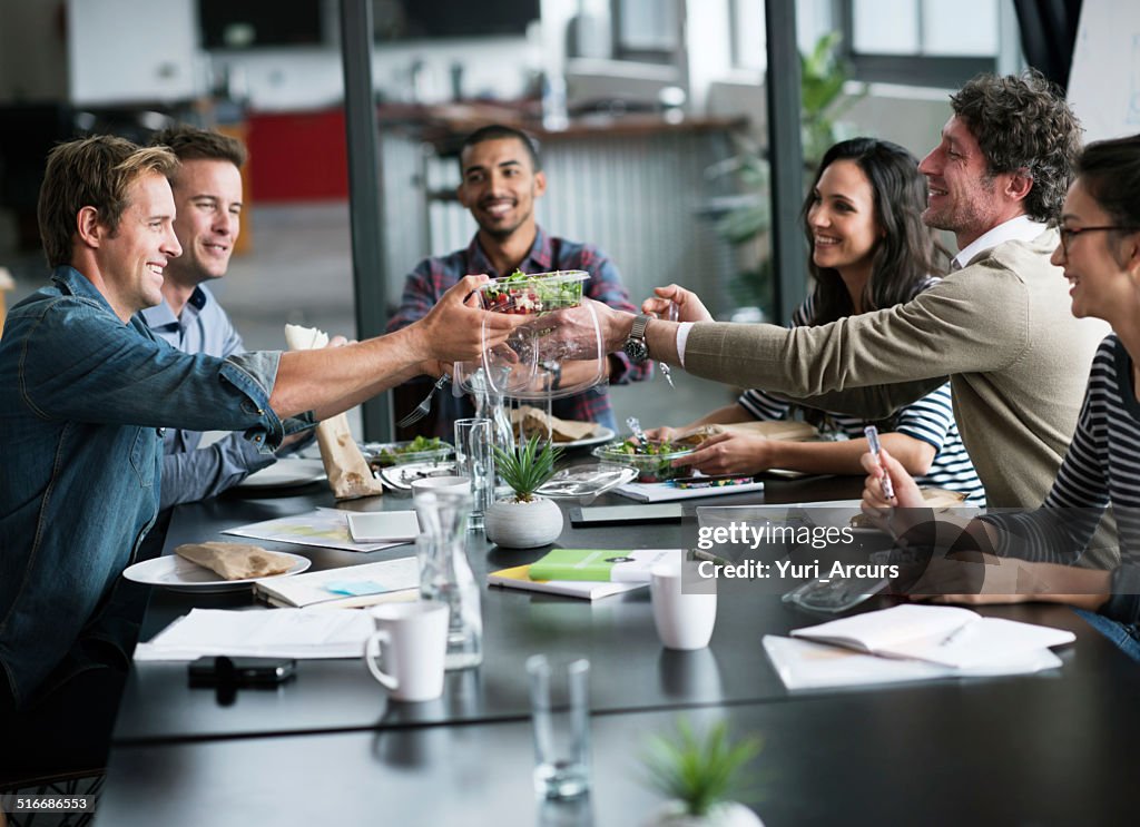 Ein Mittagessen als team