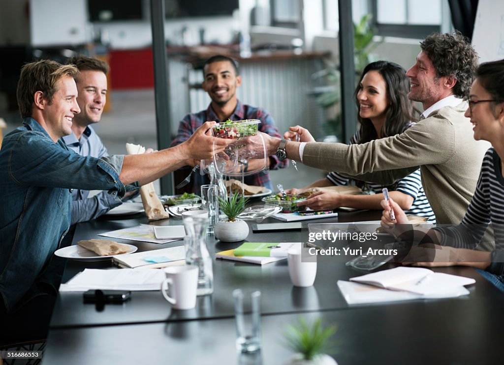 Having lunch as a team