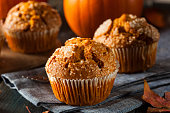 Homemade Autumn Pumpkin Muffin