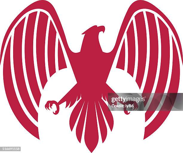 eagle icon - golden eagle stock illustrations