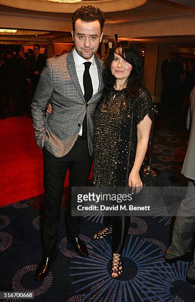Daniel Mays and Louise Burton attend the Jameson Empire Awards 2016 at The Grosvenor House Hotel on March 20, 2016 in London, England.