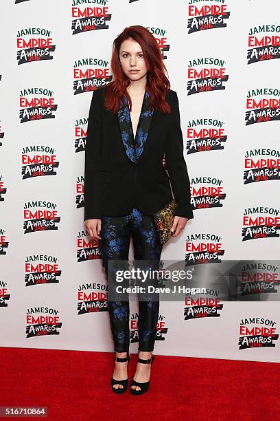 Hannah Murray attends the Jameson Empire Awards 2016 at The Grosvenor House Hotel on March 20, 2016 in London, England.