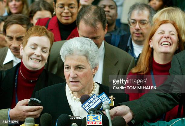 As Philadelphia District Attorney Lynn Abraham announces the guilty verdict in the trial of Ira Einhorn, two of Maddux's sisters, Elisabeth "Buffy"...