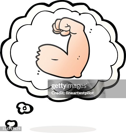 Thought Bubble Cartoon Strong Arm Flexing Bicep High-Res Vector Graphic - Getty Images Thought Bubble Cartoon Strong Arm Flexing Bicep High-Res Vector Graphic - Getty Images