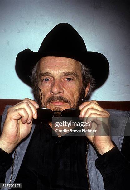 Merle Haggard backstage portraits at Tramps, New York, June 23, 1993.