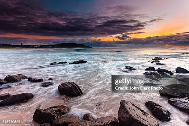 boomerang beach - new south wales beach stock pictures, royalty-free photos & images