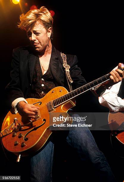 Brian Setzer of the Stray Cats performs at the Ritz, New York, July 24, 1992.