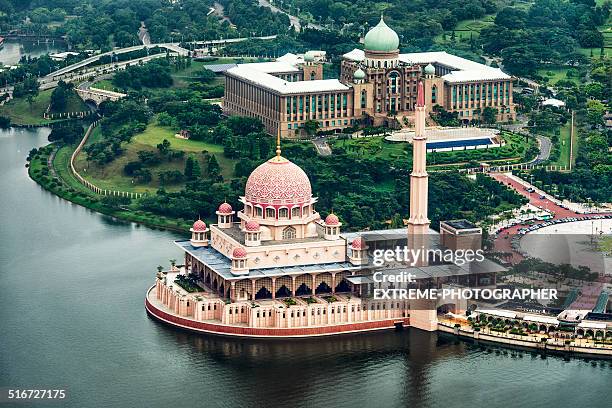 putrajaya mosque - putrajaya stock pictures, royalty-free photos & images