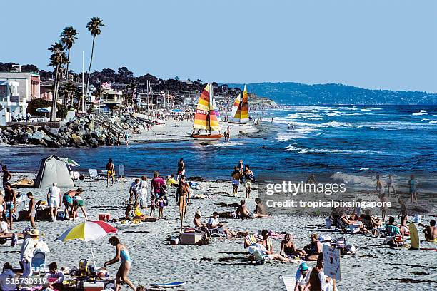 beach at del mar - del mar california stockfoto's en -beelden