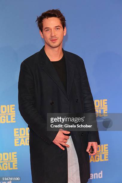 Marc Benjamin during the 'Eddie the Eagle' premiere at Mathaeser Filmpalast on March 20, 2016 in Munich, Germany.
