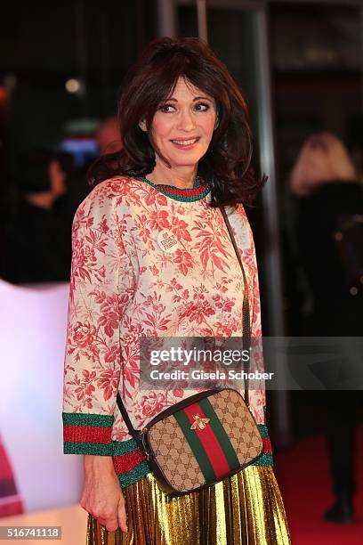 Iris Berben during the 'Eddie the Eagle' premiere at Mathaeser Filmpalast on March 20, 2016 in Munich, Germany.