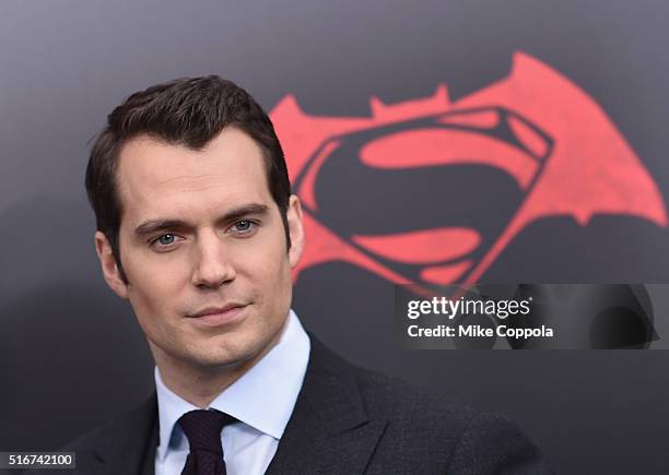 Actor Henry Cavill attends The "Batman V Superman: Dawn Of Justice" New York Premiere at Radio City Music Hall on March 20, 2016 in New York City.