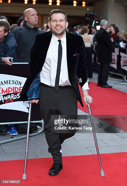 Greg McHugh attends the Jameson Empire Awards 2016 at The Grosvenor House Hotel on March 20, 2016 in London, England.