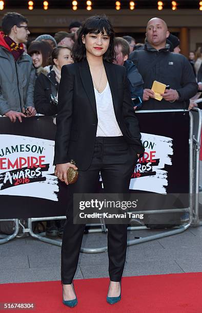 Isabella Laughland attends the Jameson Empire Awards 2016 at The Grosvenor House Hotel on March 20, 2016 in London, England.